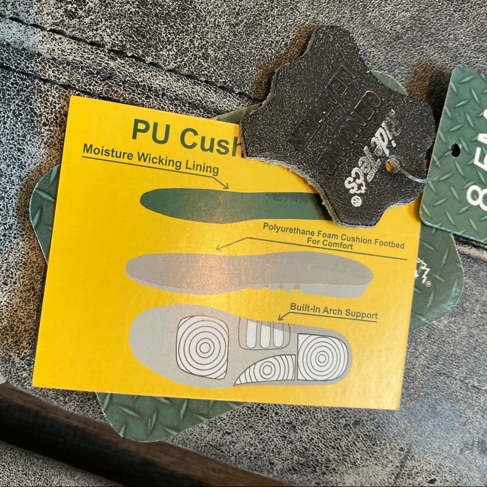 Ride Tecs Mens 13” Stone Wash Leather Harness Boots Size 8.5M  NWOB - Picture 10 of 15